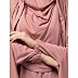 Free size jilbab with nose piece- Mauve Pink  Free size jilbab with nose piece- Mauve Pink